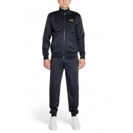 EA7 Emporio Armani Black Polyester Sweatsuit - Hilstor