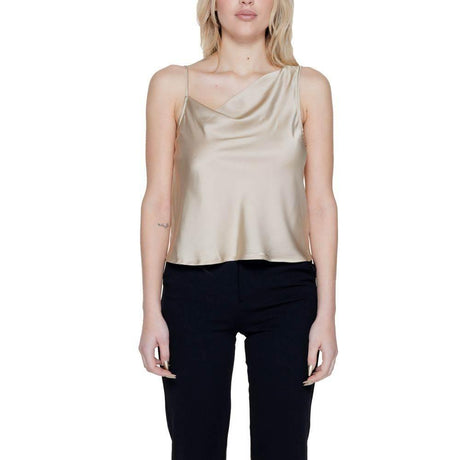 Only Gold Polyester Tops & T-Shirt - Hilstor