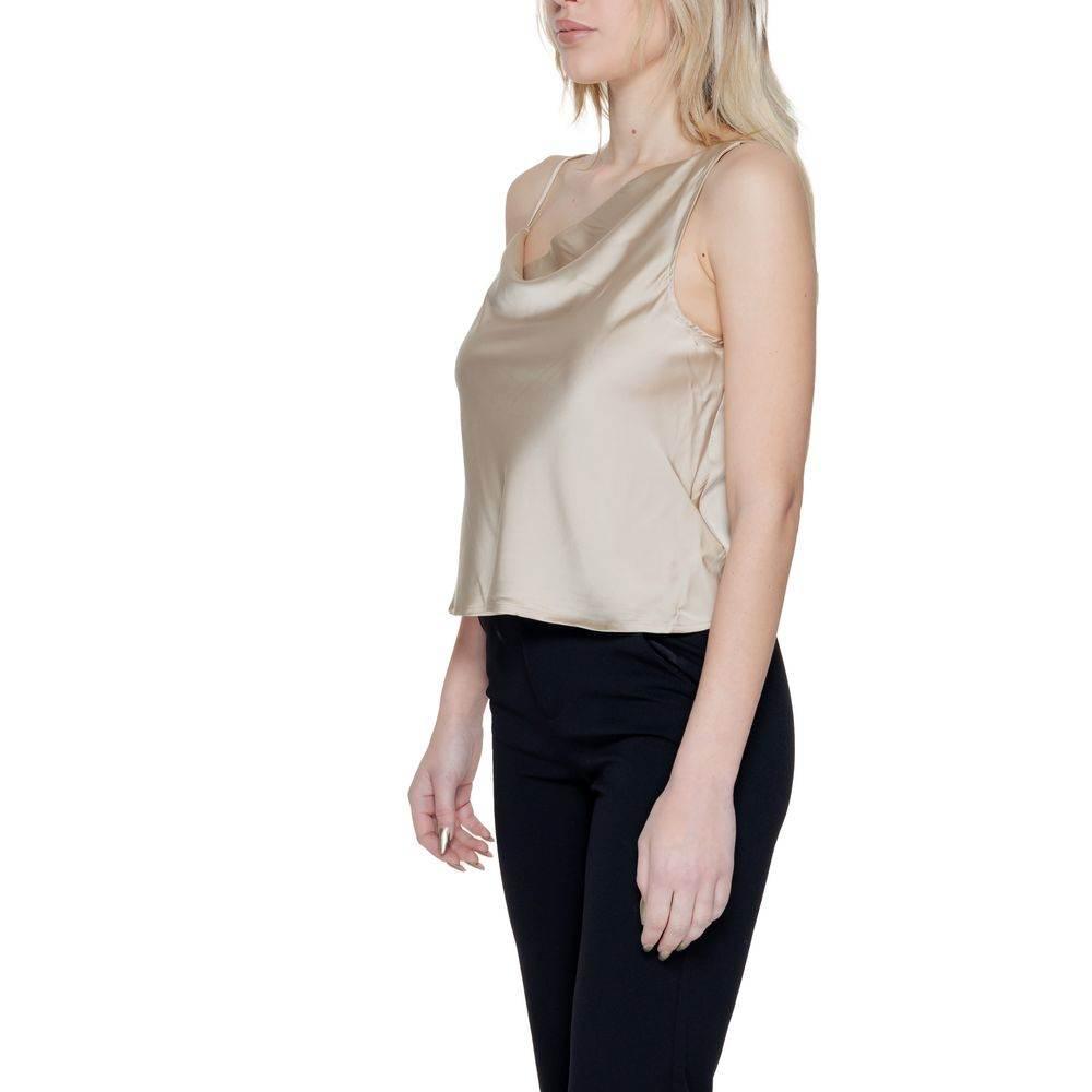 Only Gold Polyester Tops & T-Shirt - Hilstor