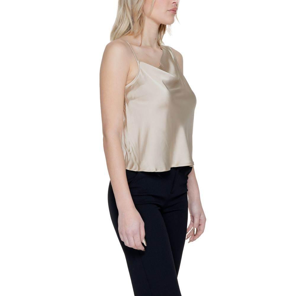 Only Gold Polyester Tops & T-Shirt - Hilstor