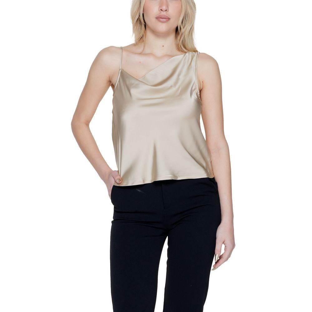 Only Gold Polyester Tops & T-Shirt - Hilstor