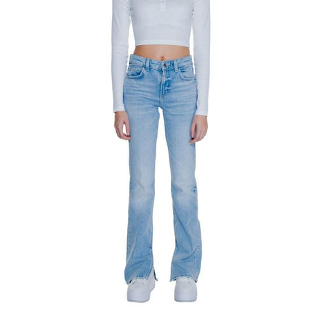 Guess Light Blue Cotton Mom Jean - Hilstor