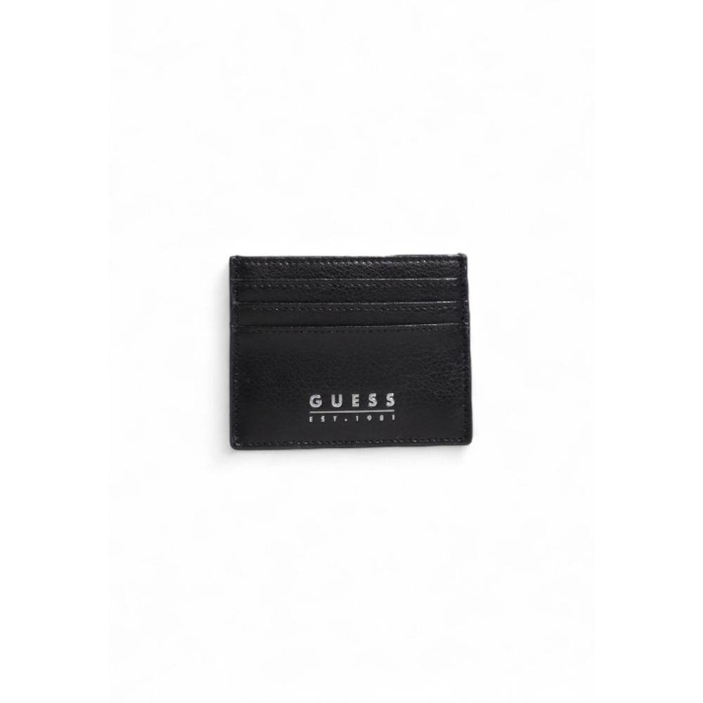 Guess Black Leather Wallet - Hilstor