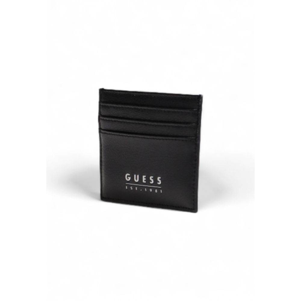 Guess Black Leather Wallet - Hilstor