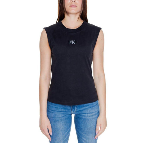 Calvin Klein Jeans Black Cotton T-Shirt - Hilstor
