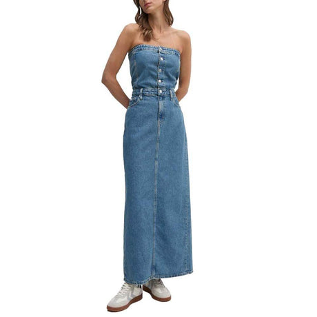 Calvin Klein Jeans Blue Cotton Dress - Hilstor