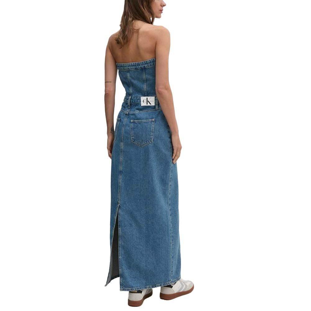 Calvin Klein Jeans Blue Cotton Dress - Hilstor
