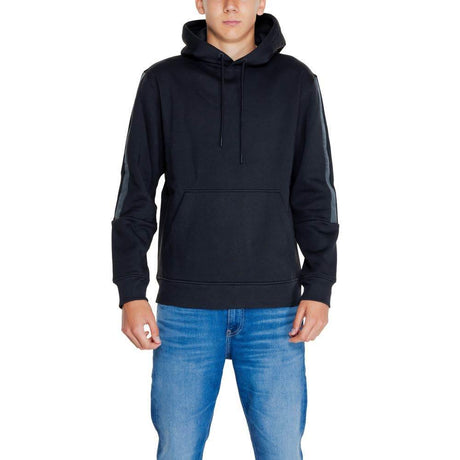 Calvin Klein Jeans Black Cotton Hoody - Hilstor