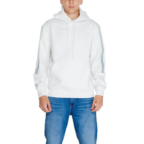 Calvin Klein Jeans Cream Cotton Hoody - Hilstor
