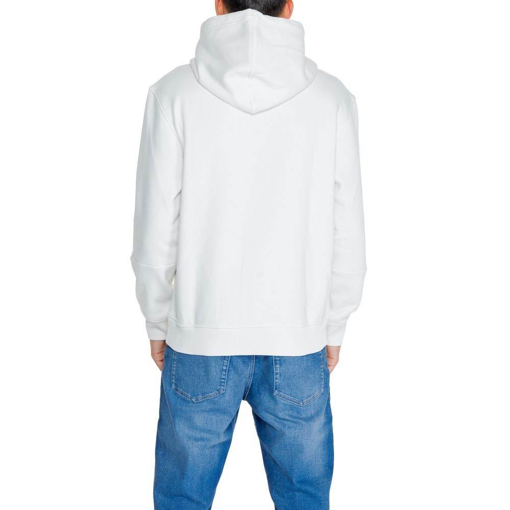 Calvin Klein Jeans Cream Cotton Hoody - Hilstor