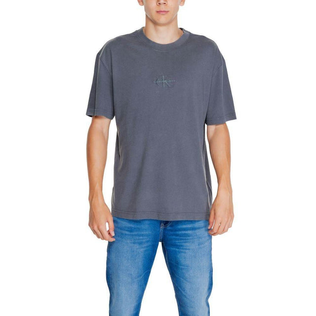 Calvin Klein Jeans Black Recycled Cotton T-Shirt - Hilstor
