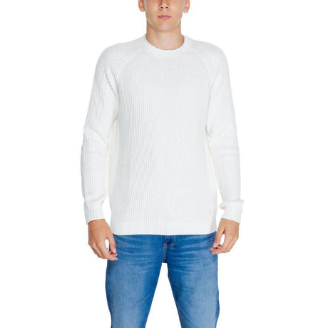 Calvin Klein Jeans White Organic Cotton Sweater - Hilstor