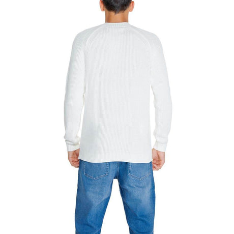 Calvin Klein Jeans White Organic Cotton Sweater - Hilstor
