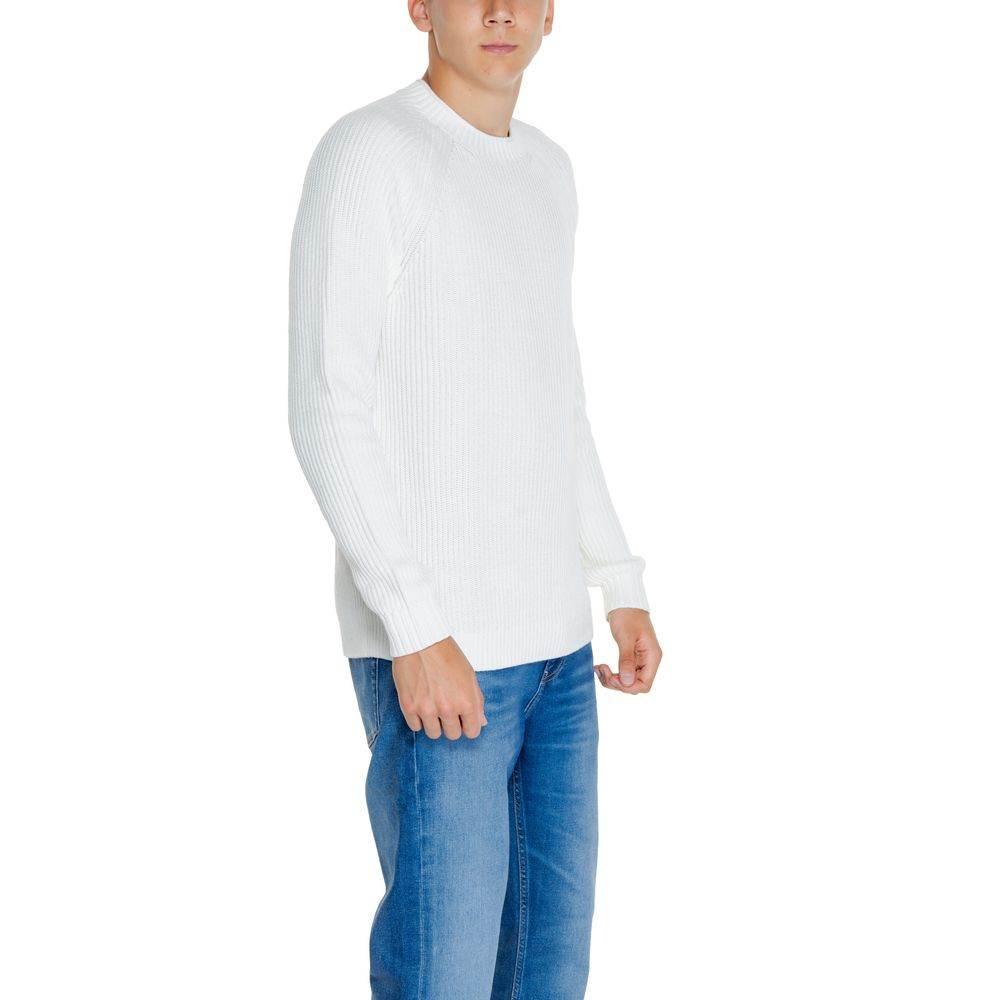 Calvin Klein Jeans White Organic Cotton Sweater - Hilstor