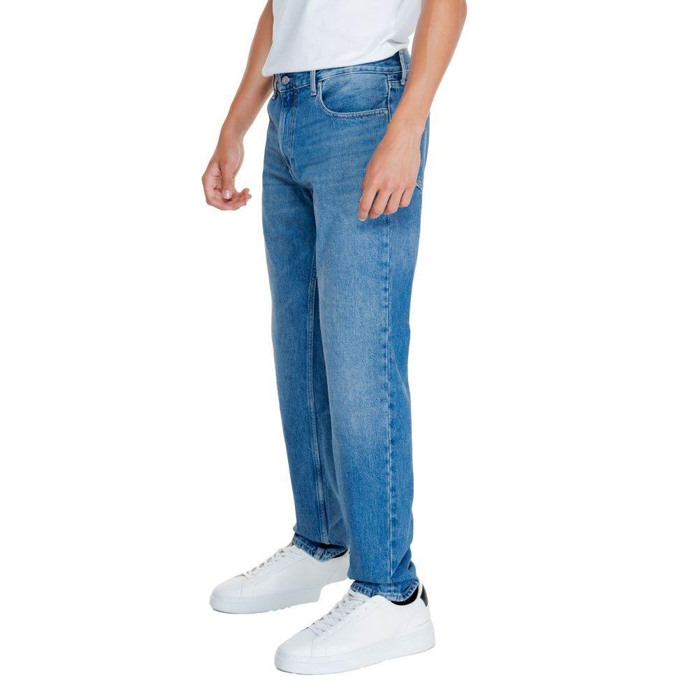 Calvin Klein Jeans Light Blue Cotton Relaxed Fit Jean - Hilstor