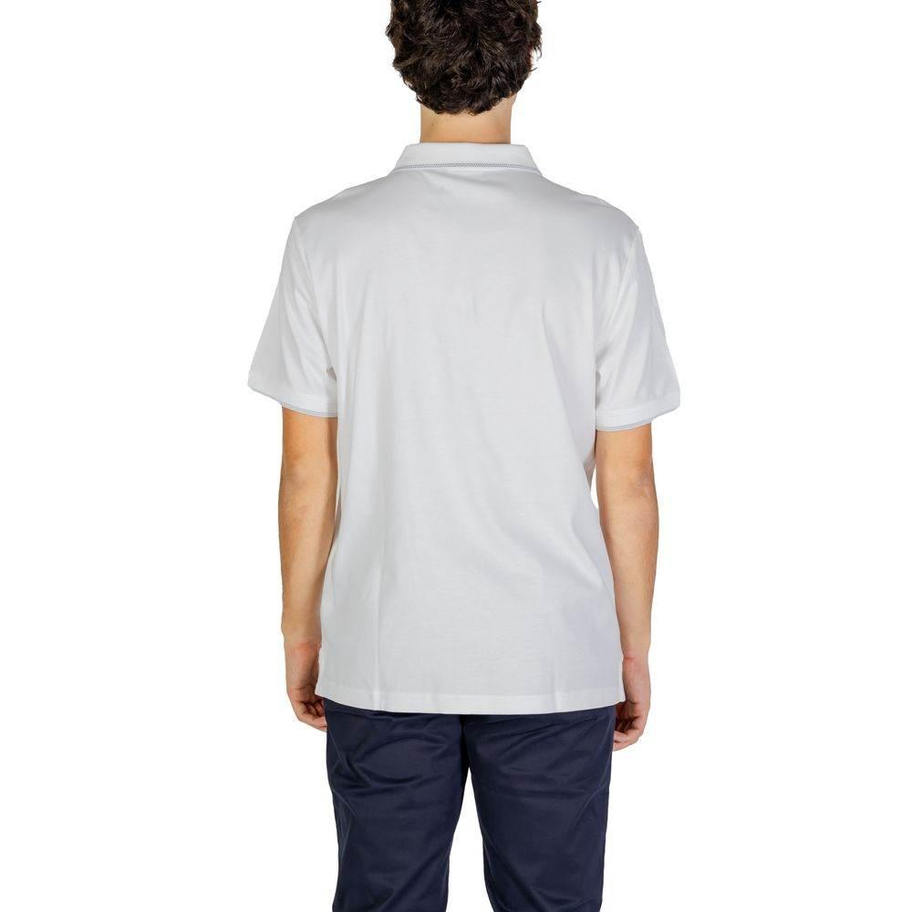 Calvin Klein Jeans White Cotton Polo Shirt - Hilstor
