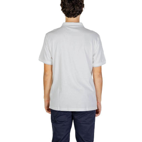 Calvin Klein Jeans White Cotton Polo Shirt - Hilstor
