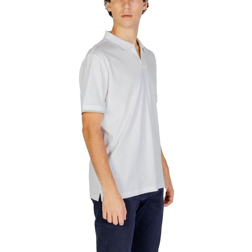 Calvin Klein Jeans White Cotton Polo Shirt - Hilstor