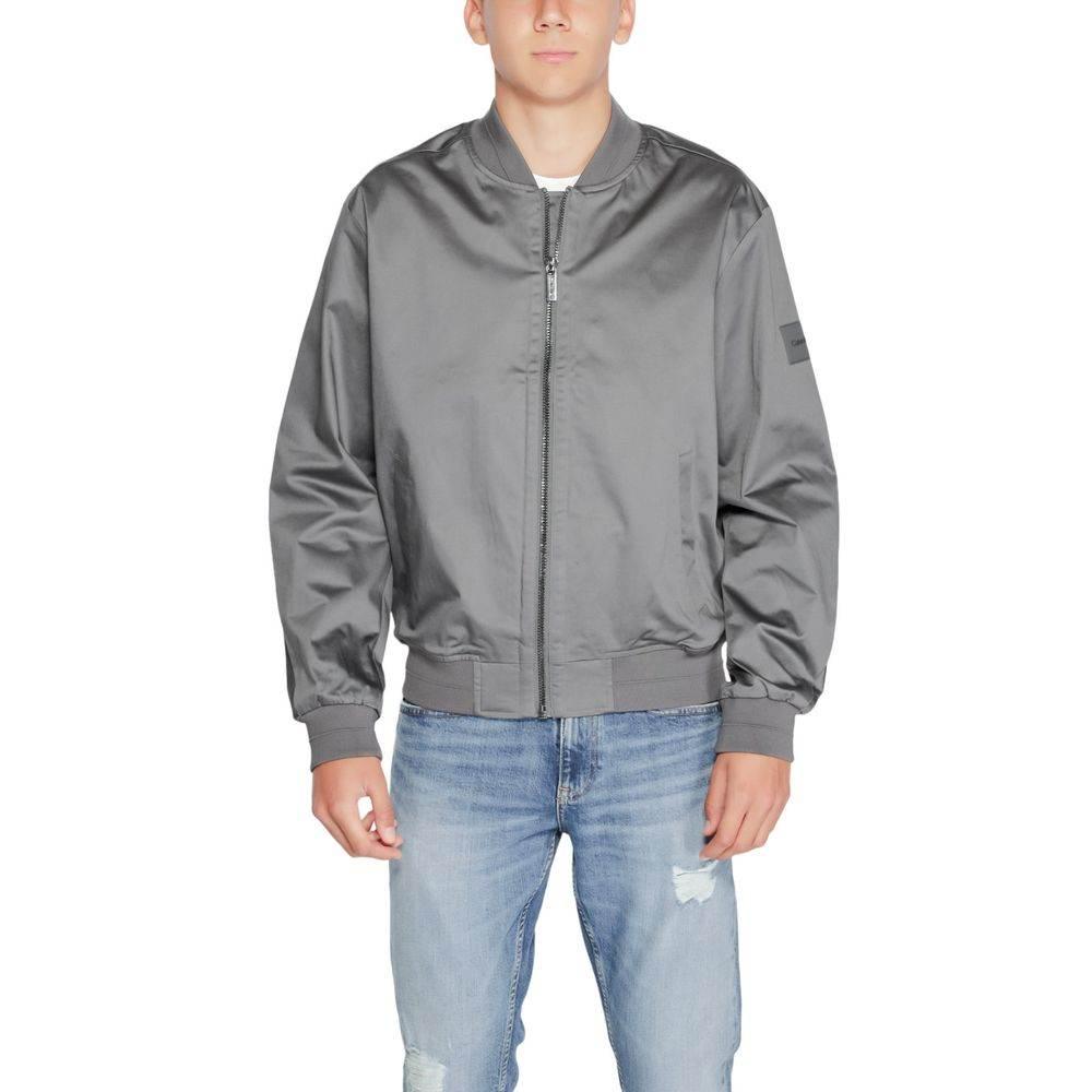 Calvin Klein Gray Organic Cotton Jackets & Coat - Hilstor