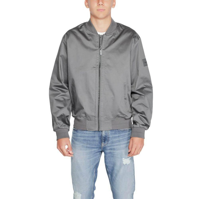 Calvin Klein Gray Organic Cotton Jackets & Coat - Hilstor