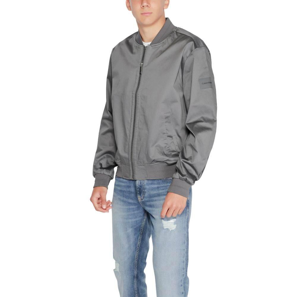 Calvin Klein Gray Organic Cotton Jackets & Coat - Hilstor