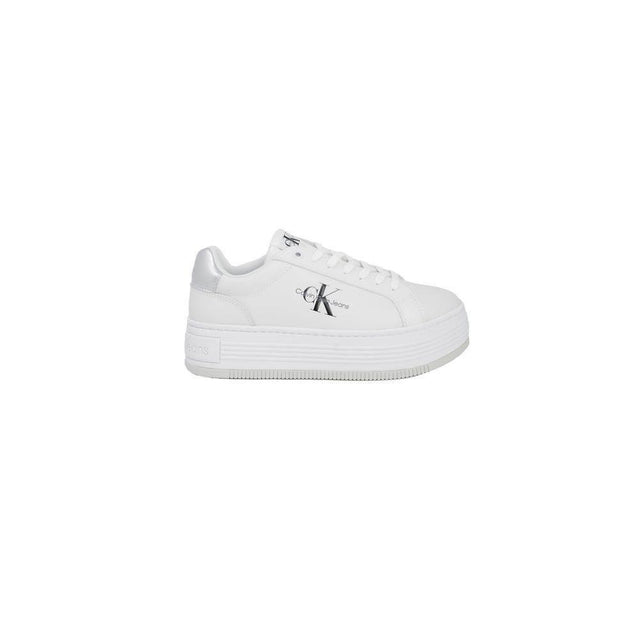 Calvin Klein Silver Leather Sneaker - Hilstor
