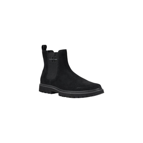 Calvin Klein Jeans Black Suede Leather Boot - Hilstor