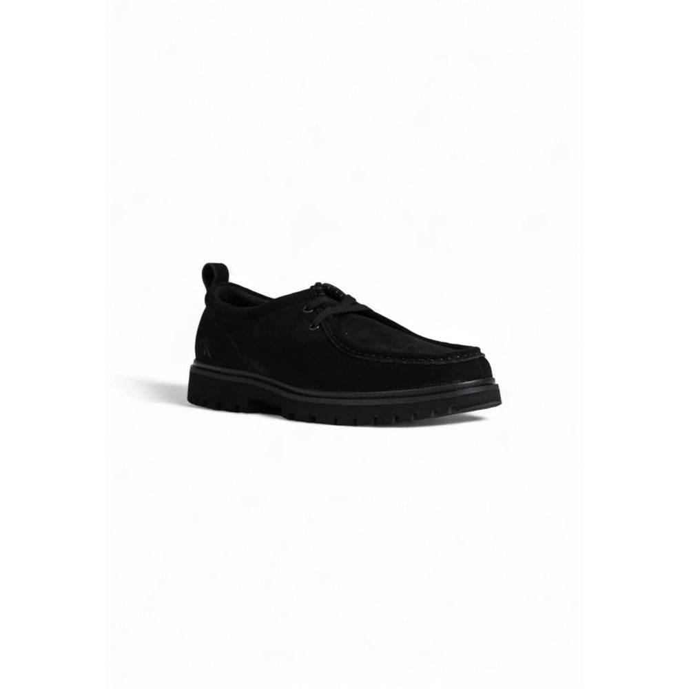 Calvin Klein Black Suede Leather Casual - Hilstor