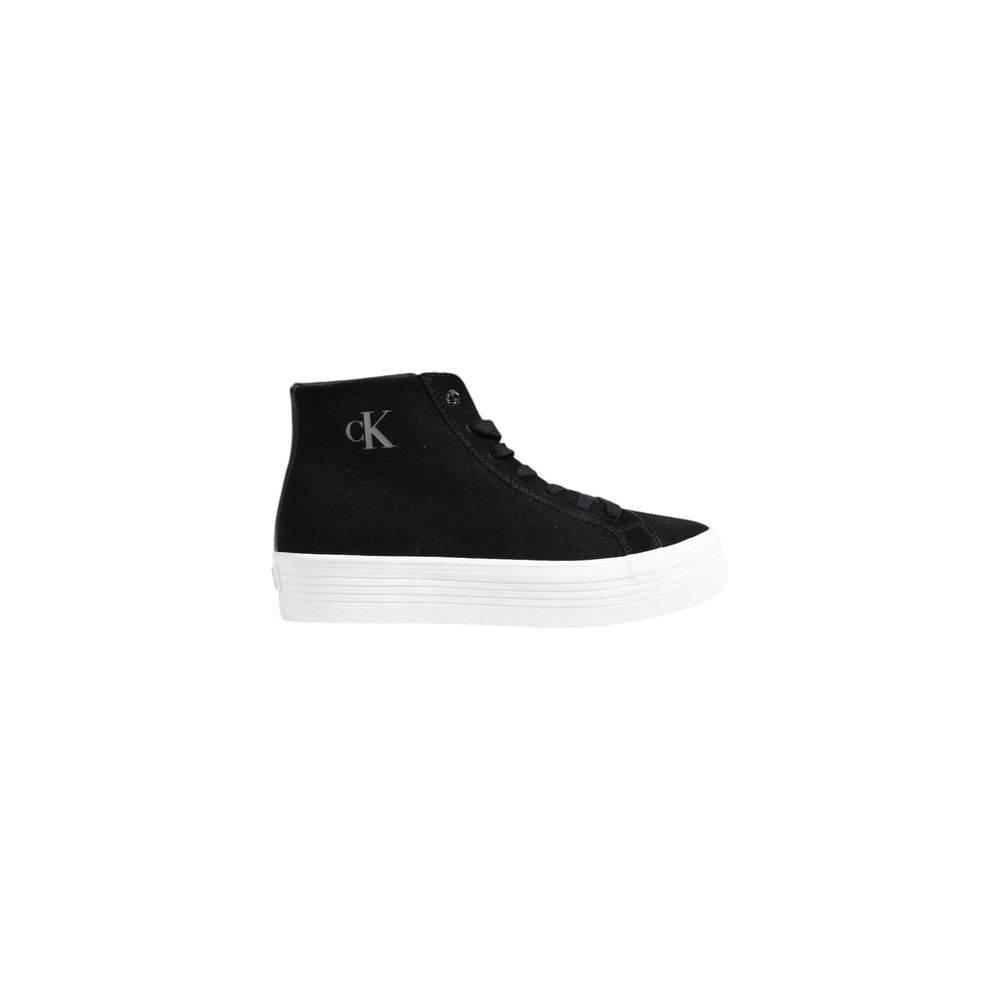 Calvin Klein Jeans Black Suede Leather Sneaker - Hilstor