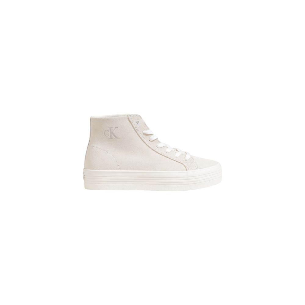 Calvin Klein Jeans Beige Suede Leather Sneaker - Hilstor