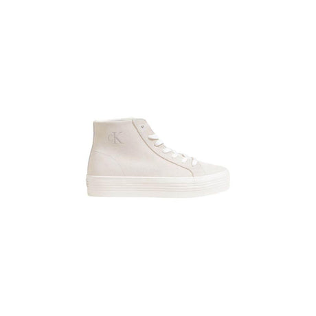 Calvin Klein Jeans Beige Suede Leather Sneaker - Hilstor