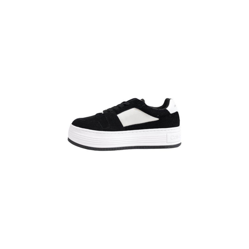 Calvin Klein Jeans Black Leather Sneaker - Hilstor