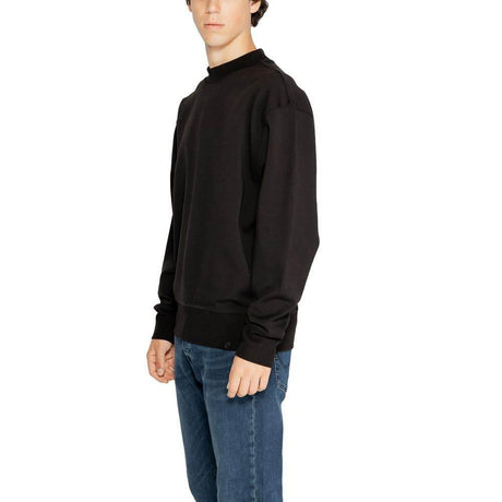 Calvin Klein Jeans Black Recycled Cotton Sweatshirt - Hilstor