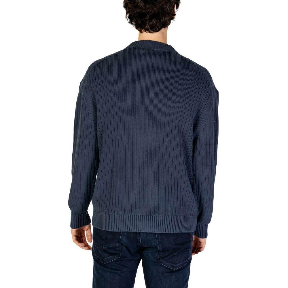 Calvin Klein Jeans Blue Cotton Sweater - Hilstor