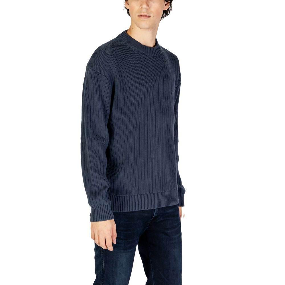 Calvin Klein Jeans Blue Cotton Sweater - Hilstor