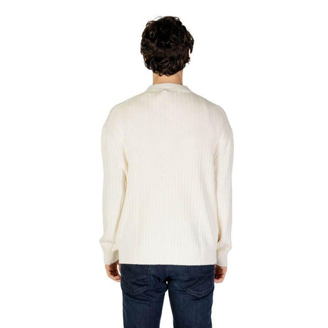 Calvin Klein Jeans Cream Cotton Sweater - Hilstor