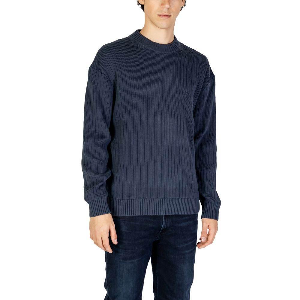 Calvin Klein Jeans Blue Cotton Sweater - Hilstor