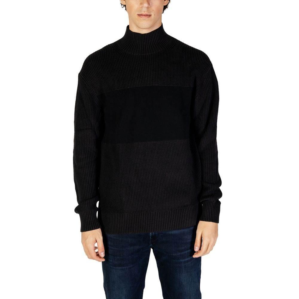 Calvin Klein Jeans Black Cotton Sweater - Hilstor