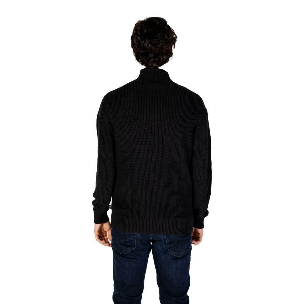 Calvin Klein Jeans Black Cotton Sweater - Hilstor