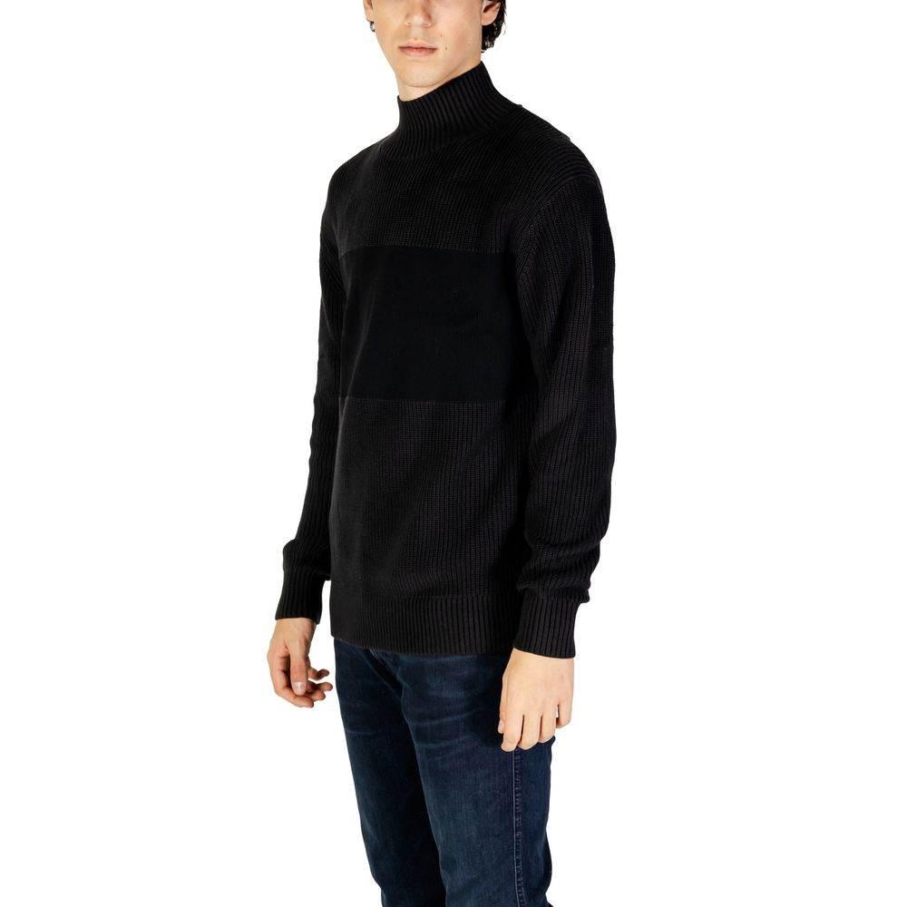 Calvin Klein Jeans Black Cotton Sweater - Hilstor