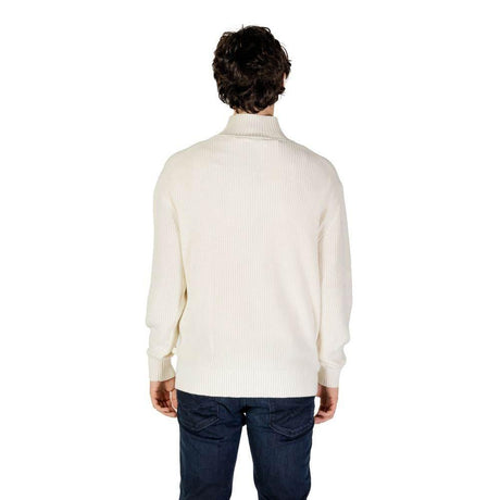 Calvin Klein Jeans Cream Cotton Sweater - Hilstor