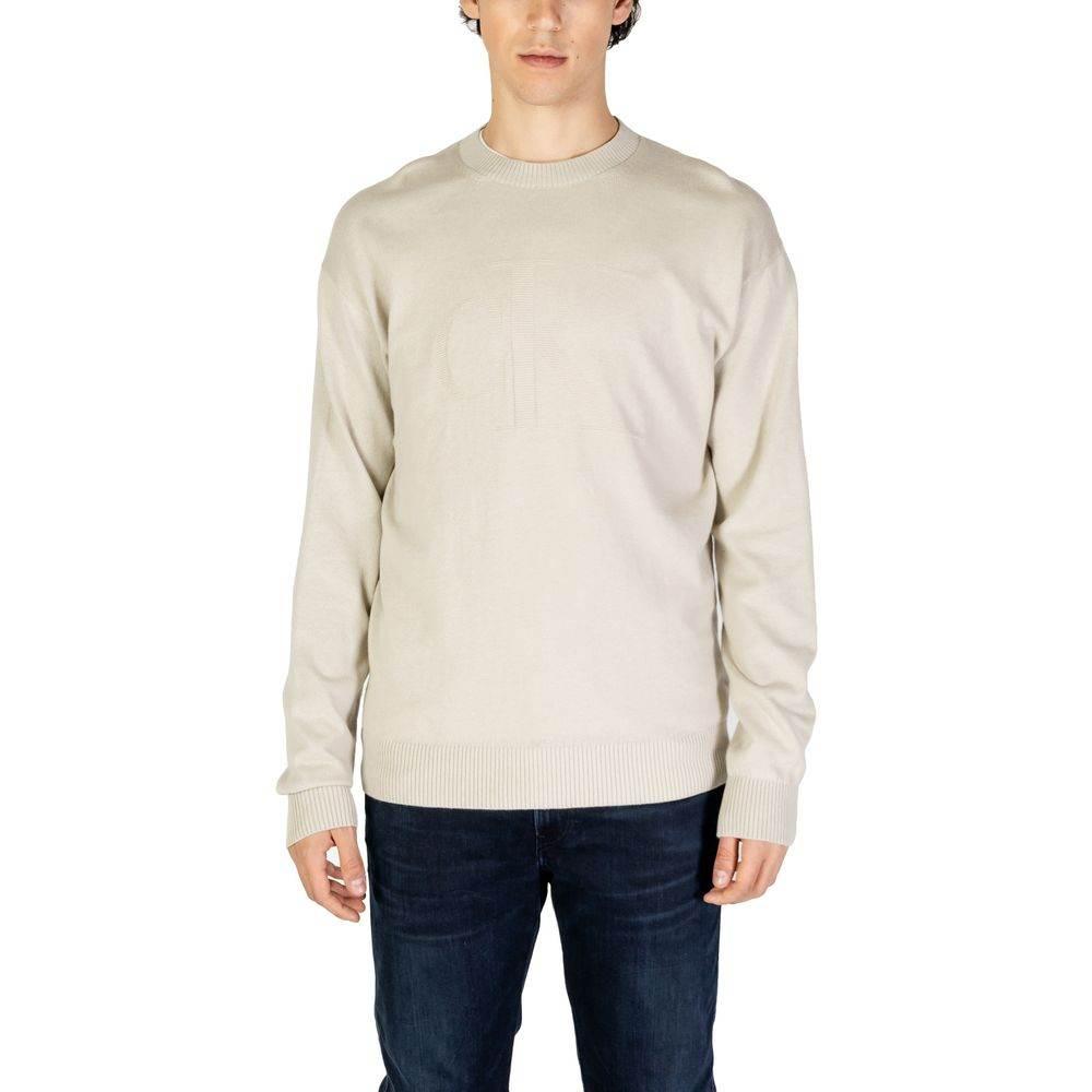 Calvin Klein Jeans Beige Organic Cotton Sweater - Hilstor