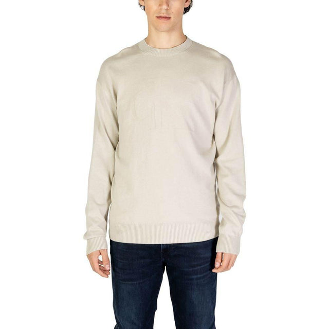 Calvin Klein Jeans Beige Organic Cotton Sweater - Hilstor