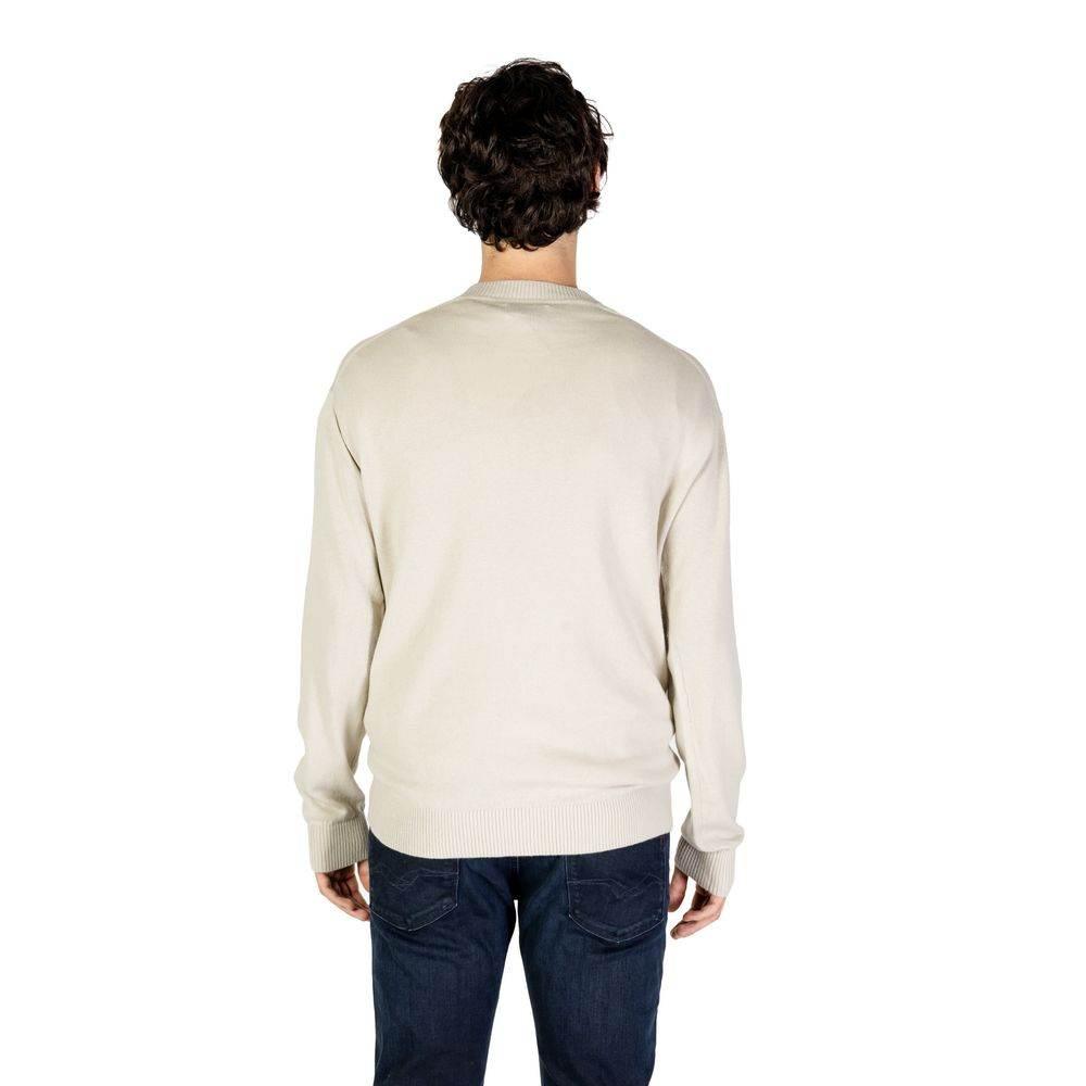 Calvin Klein Jeans Beige Organic Cotton Sweater - Hilstor