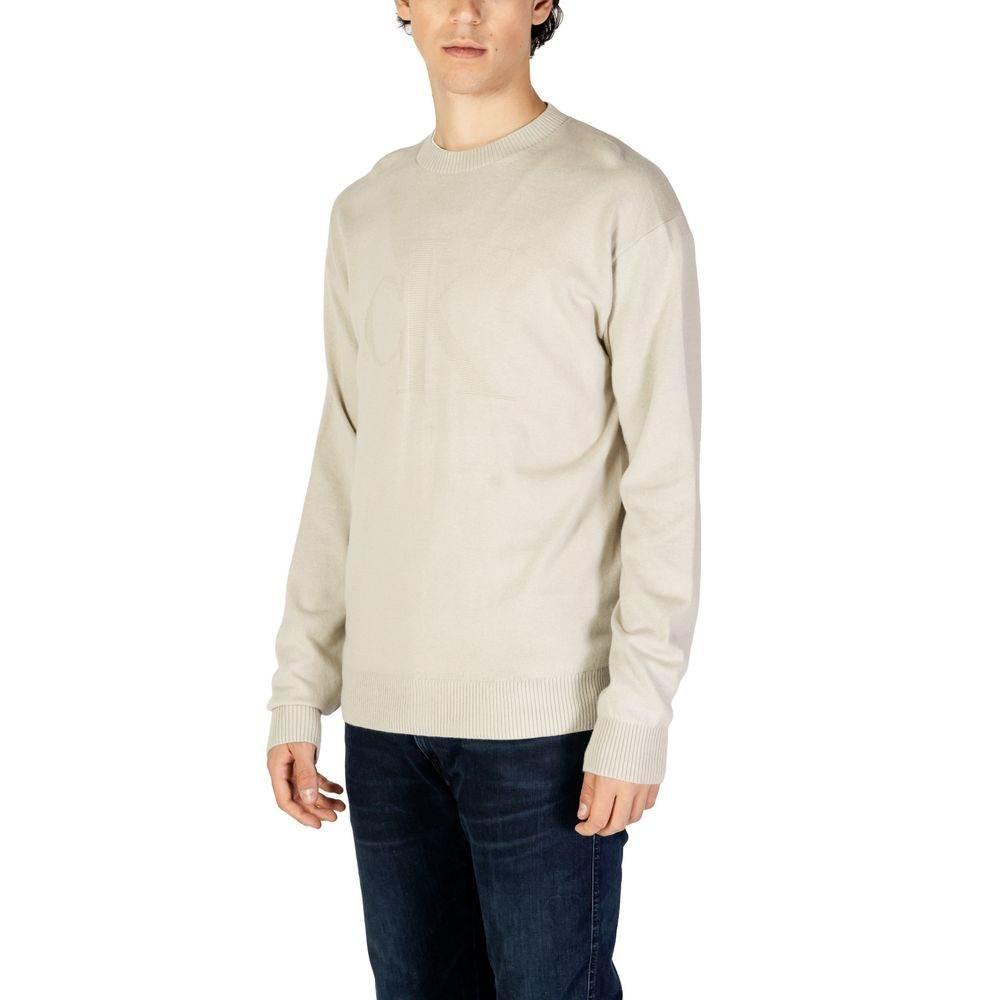 Calvin Klein Jeans Beige Organic Cotton Sweater - Hilstor