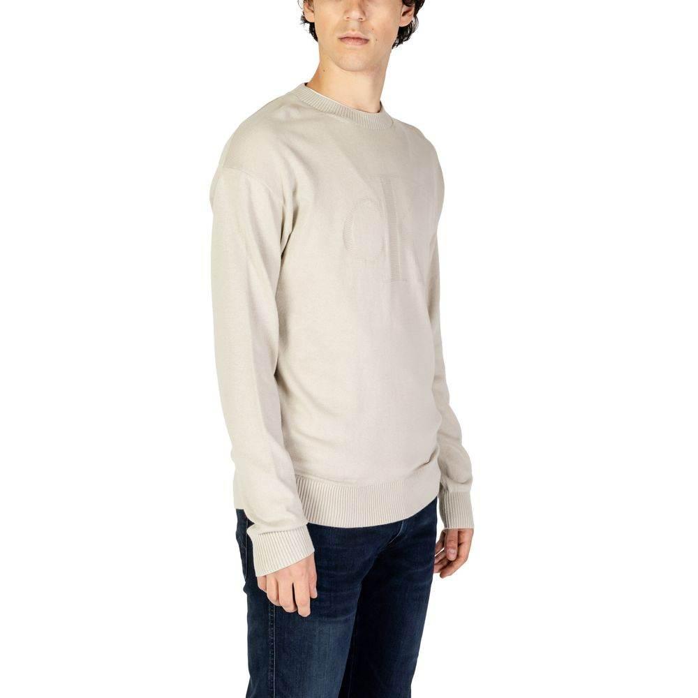 Calvin Klein Jeans Beige Organic Cotton Sweater - Hilstor