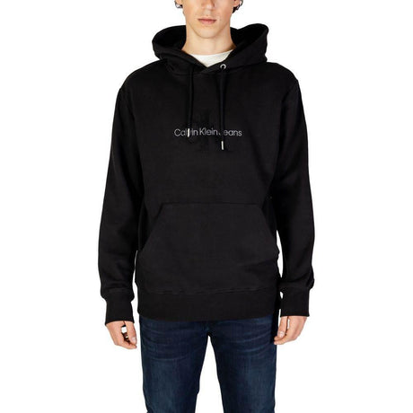 Calvin Klein Jeans Black Cotton Hoody - Hilstor