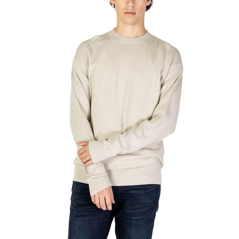 Calvin Klein Jeans Beige Organic Cotton Sweater - Hilstor