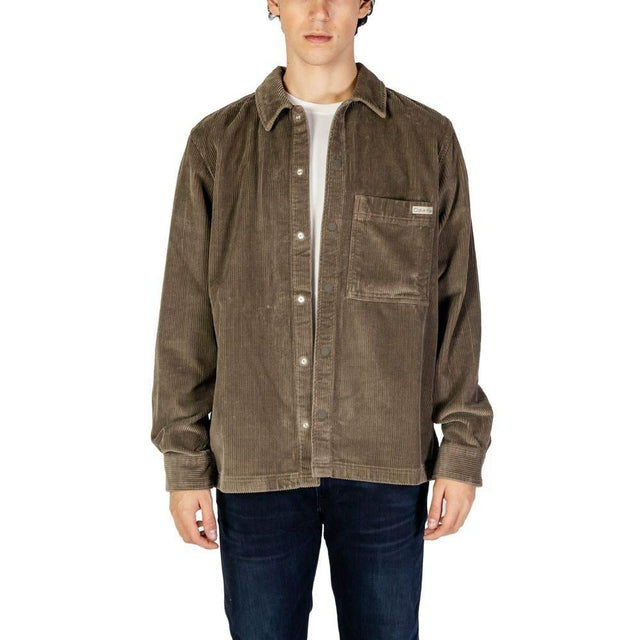 Calvin Klein Jeans Beige Cotton Shirt - Hilstor