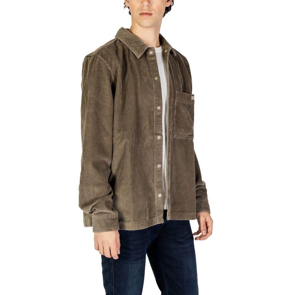 Calvin Klein Jeans Beige Cotton Shirt - Hilstor